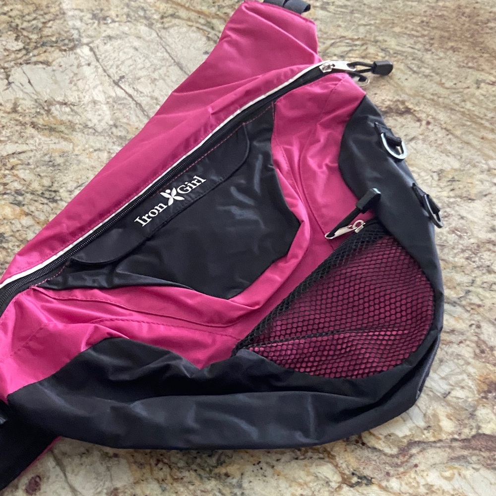 Pink and Black Women's Backpack